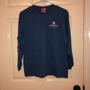 blue long sleeve simply southern